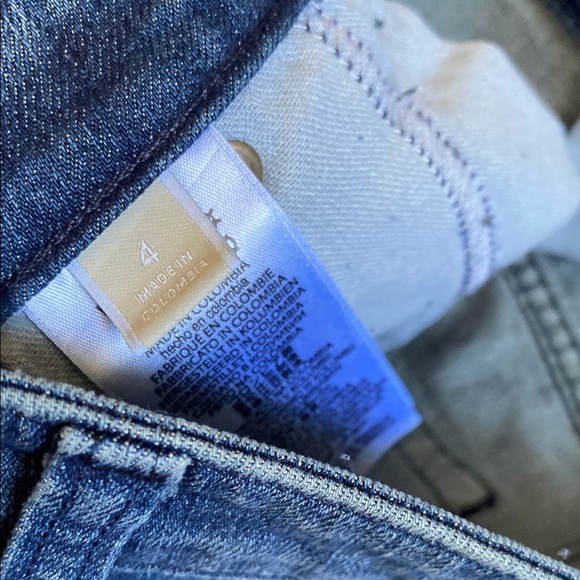 Michael Kors Denim Blue fringe bottom Skirt size 4 - Picture 10 of 11